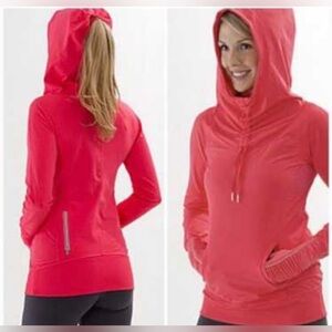 Lululemon Ambition Pullover - Bright Pink Orange